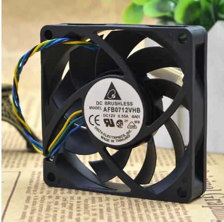 Original DELTA AFB0712VHB Cooling Fan 12V 0.55A 4.44W 3wires AFB0712VHB Fans